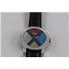 Image 2 : NEW DIAMOND KING WATCH SET WITH 6 GENUINE DIAMONDS, WORKS, RETAIL VALUE $400