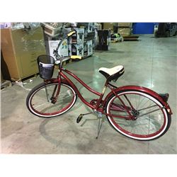 HUFFY SINGLE SPEED CRUISER - RED