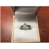 Image 1 : BEAUTIFUL 14 K WHITE GOLD LADIES RING WITH BAGUETTE DIAMONDS