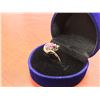 Image 2 : 10K GOLD LADIES GARNET & DIAMOND RING