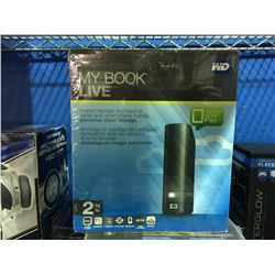 WD MY BOOK LIVE STORAGE & BACK UP 2 TB'S