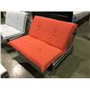 Image 2 : CONTEMPORARY MODERN LIVING ROOM CONVERTABLE SLEEPER CHAIR - RED