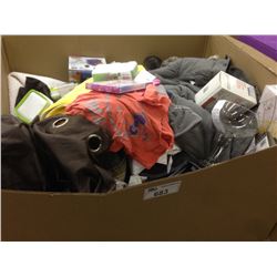 BIN OF ASSORTED STORE RETURN PRODUCT