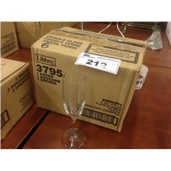 BOX OF 12 FLUTE GLASSES