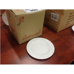 BOX OF CONTINENTAL WHITE SIDE PLATES