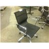 Image 3 : BLACK CHROME EURO STYLE MID BACK TILTER CHAIR