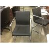 Image 2 : BLACK CHROME FRAMED SLED BASED CLIENT CHAIR