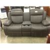 Image 2 : BROWN LEATHER 2 SEAT THEATER CHAIRS