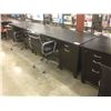 Image 2 : EBONY 72X30" SOLID WOOD EXECUTIVE DESK