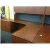 Image 2 : AUTUMN MAPLE 6X6' CORNER WORK STATION COMES WITH HUTCH