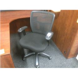 BLACK HIGHBACK MULTI LEVER MESH BACK TASK CHAIR