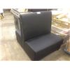 Image 1 : 3 SEATS OF BLACK BENCH STYLE RECEPTION SEATING