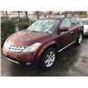 Image 1 : 2006 NISSAN MURANO SE AWD, 4 DOOR SUV, RED, VIN # JN8AZ08W86W527491