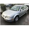 Image 1 : 2001 VOLKSWAGEN JETTA, 4 DOOR SEDAN, GREY, VIN # 3VWSK69M31M163944