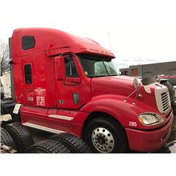 2008 FREIGHTLINER TRACTOR, SEMI, RED, VIN # 1FUJA6CK28DZ84525