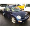 Image 2 : 2000 VOLKSWAGEN BEETLE, 2 DOOR, BLUE, VIN # 3VWDD21C3YM412607