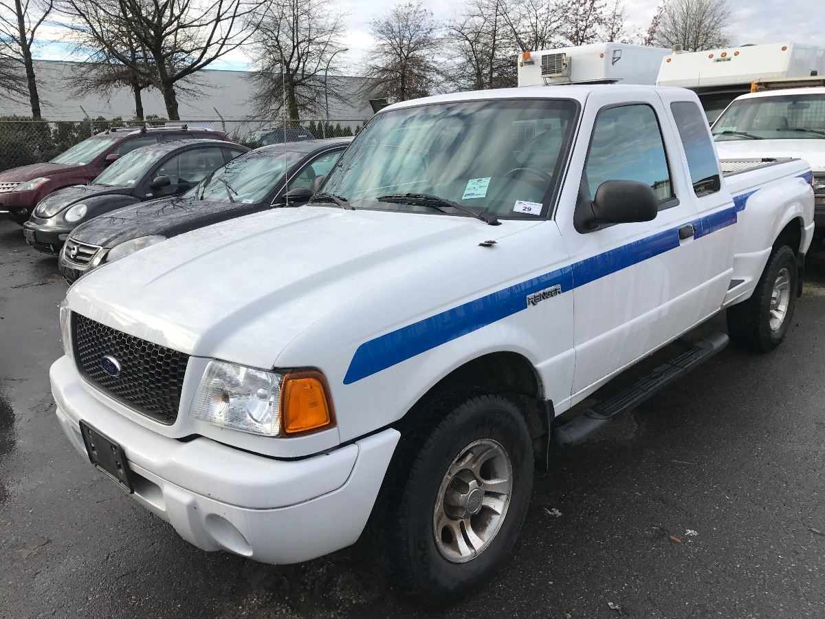 2003 FORD RANGER, 2 DOOR PU, WHITE, VIN # 1FTYR44V23PB17631 - Able Auctions
