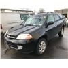 Image 1 : 2003 ACURA MDX, 4DRSW, BLACK, VIN # 2HNYD186X3H003357