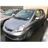 Image 1 : 2007 HONDA FIT,4 DOOR SEDAN, GREY, VIN # JHMGD38407S803030