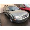 Image 2 : 2002 VOLKSWAGEN PASSAT, 4 MOTION, 4 DOOR STATION WAGON, GREY, VIN # WVWYH63B42E202079