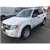 Image 1 : 2008 FORD ESCAPE HYBRID, 4 DOOR SUV, WHITE, VIN # 1FMCU59H58KE67420