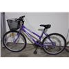 Image 2 : 2 BIKES: GREY SCHWINN FRONT SUSPENSION MOUNTAIN BIKE & PURPLE SUPERCYCLE MOUNTAIN BIKE