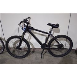 BLACK NO NAME 24 SPEED FRONT SUSPENSION MOUNTAIN BIKE WITH FULL DISC BRAKES