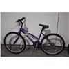 Image 2 : 2 BIKES: GREEN ARASHI FRONT SUSPENSION HYBRID & PURPLE NEXT MOUNTAIN BIKE