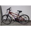 Image 2 : 2 BIKES: BLACK STREET METAL BMX BIKE & RED IRONHORSE FRONT SUSPENSION MOUNTAIN BIKE