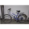 Image 2 : 2 BIKES: GREY NO NAME HYBRID BIKE & BLUE VELO SPORT MOUNTAIN BIKE