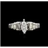 Image 2 : 14KT White Gold 0.73ctw Diamond Ring