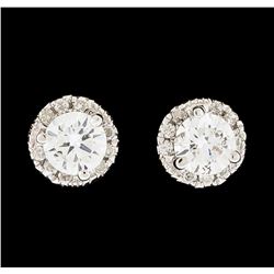 18KT White Gold 0.50ctw Diamond Earrings