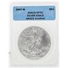 Image 1 : 2007 American Silver Eagle Coin ANACS-SP70
