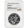 Image 1 : 1994-D $1 World Cup Silver Coin NGC MS68 PL