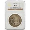 Image 1 : 1884-S $1 Morgan Silver Dollar Coin NGC MS61