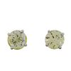 Image 1 : 14KT White Gold 1.45ctw Diamond Stud Earrings