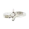 Image 2 : 14KT White Gold 0.55ctw Diamond Ring