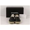 Image 1 : Authentic Chanel Espadrilles Flat Shoes Black Lambskin