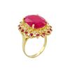 Image 3 : 14KT Yellow Gold 11.76ctw Ruby and Diamond Ring