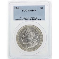 1884-O $1 Morgan Silver Dollar Coin PCGS MS63