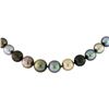 Image 2 : 11mm Tahitian Pearls and Sterling Silver Necklace