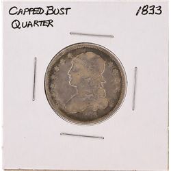 1833 Capped Bust Quarter Silver Coin