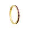 Image 2 : 14KT Yellow Gold .36ctw Amethyst Eternity Band Ring