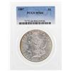 Image 1 : 1887 $1 Morgan Silver Dollar Coin PCGS MS66