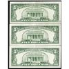 Image 2 : Lot of (3) 1963 $5 Red Seal Legal Tender Notes