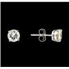Image 2 : 14KT White Gold 1.23ctw Diamond Earrings