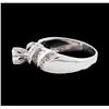 Image 3 : Platinum 0.93ctw Diamond Ring