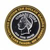 Image 1 : .999 Silver Caesars Palace Lake Tahoe, Nevada $10 Casino Gaming Token Limited Ed