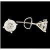 Image 2 : 14KT White Gold 1.92ctw Diamond Earrings