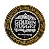 Image 2 : .999 Silver Golden Nugget Las Vegas $10 Casino Gaming Token Limited Edition